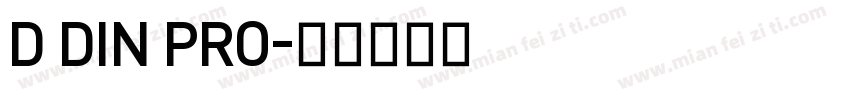 D DIN PRO字体转换